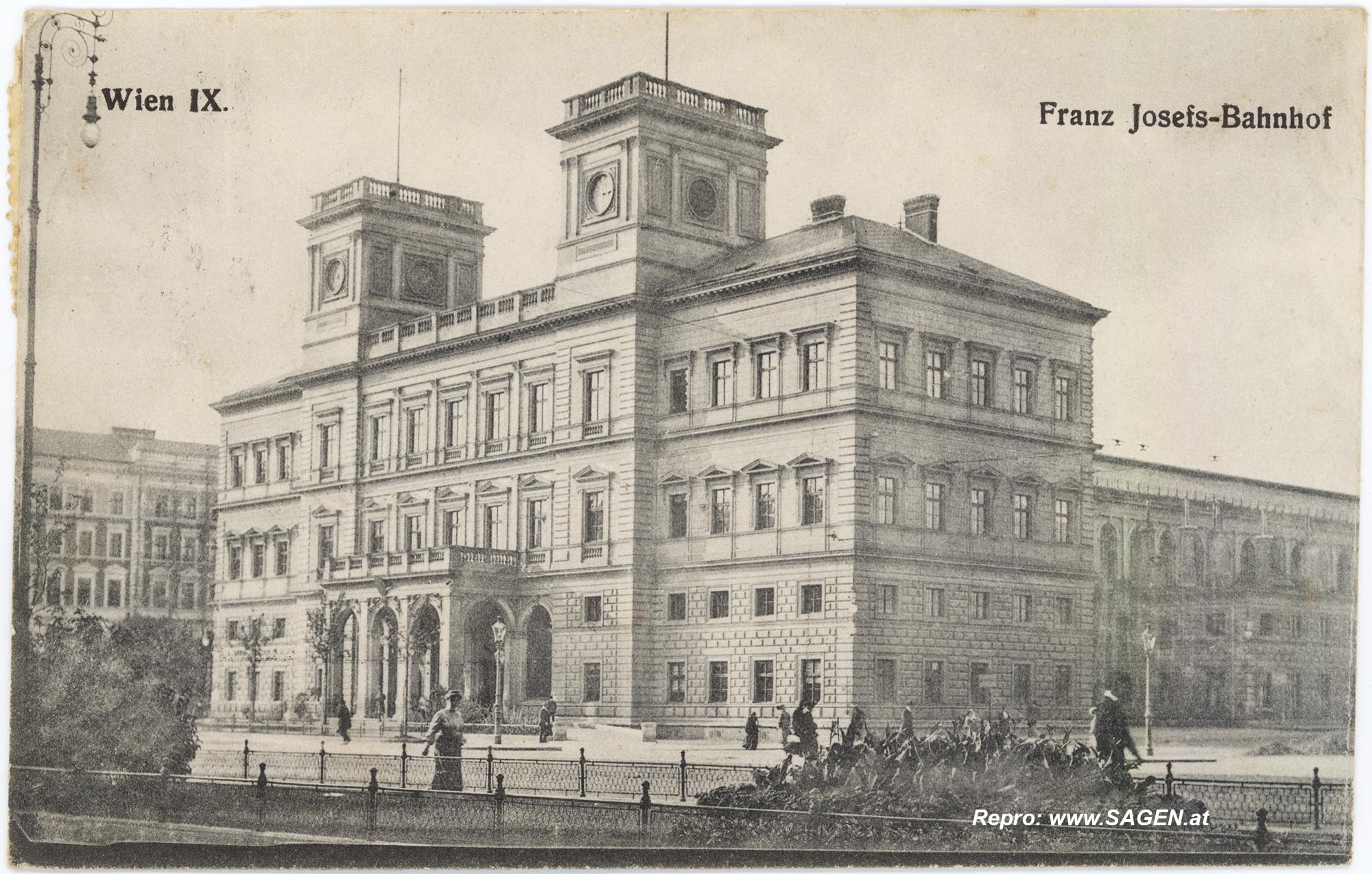 Wien Franz-Josefs-Bahnhof um 1915