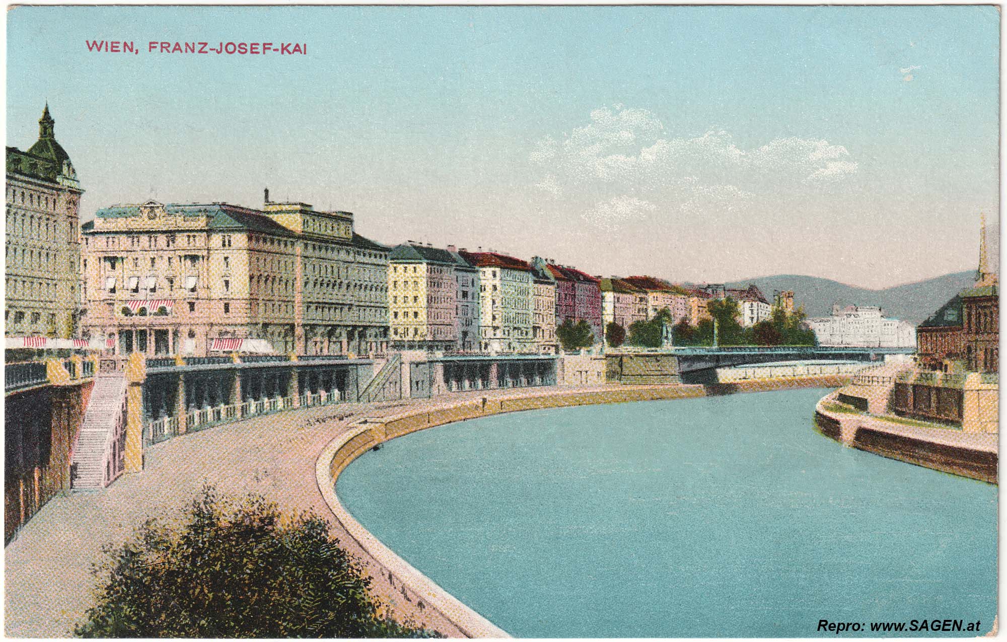 Wien Franz-Josefs-Kai um 1914