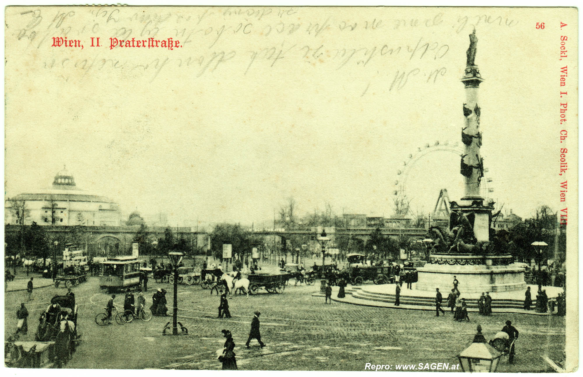 Wien, II. Praterstraße um 1901