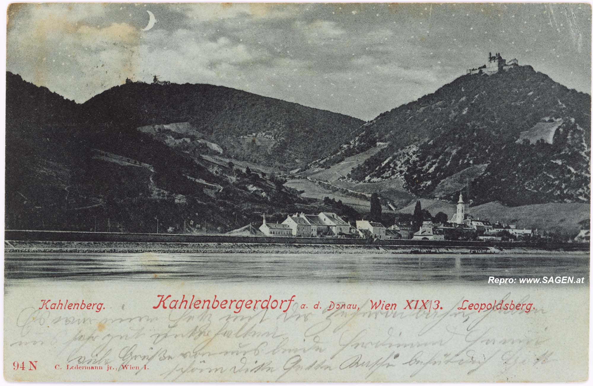 Wien Kahlenbergerdorf, Kahlenberg, Leopoldsberg um 1900