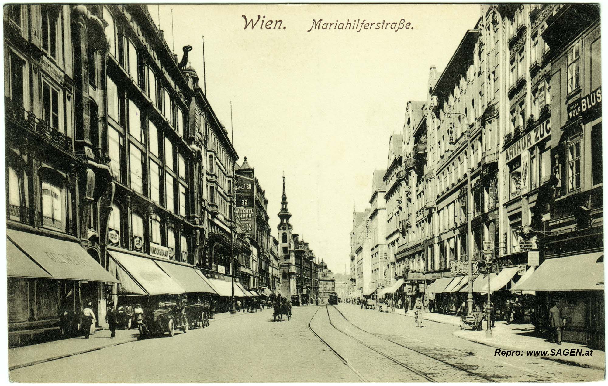 Wien Mariahilfer Straße 1917