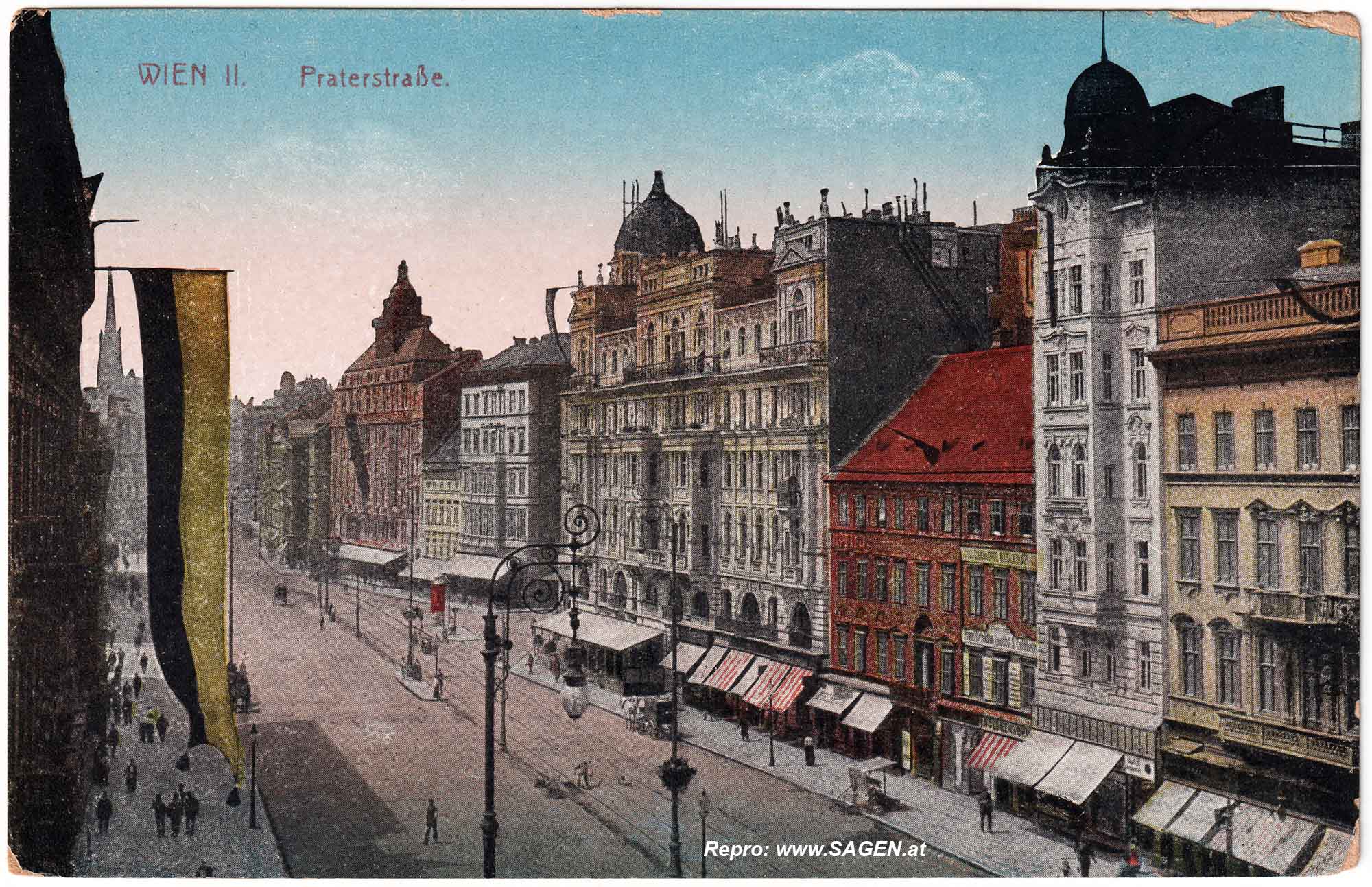 Wien Praterstraße um 1910