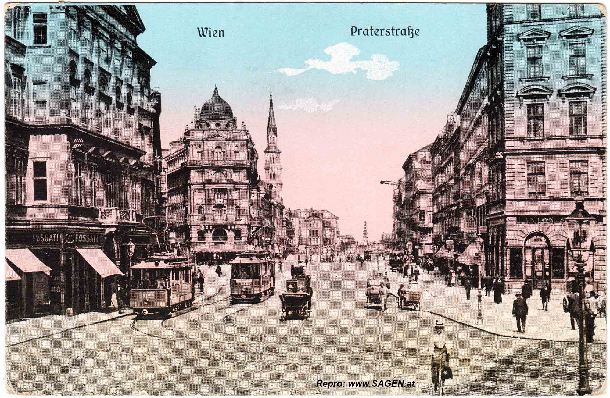 Wien Praterstraße um 1925