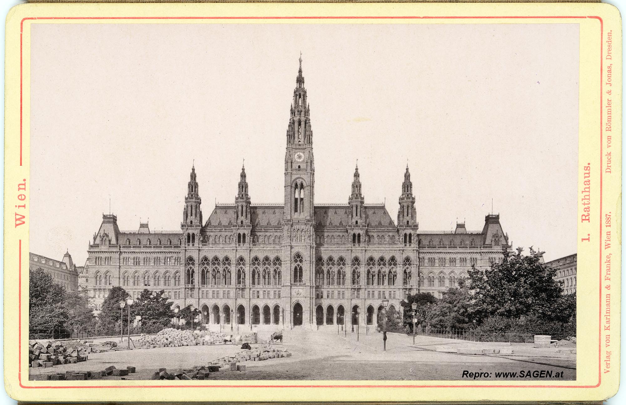 Wien Rathaus 1887