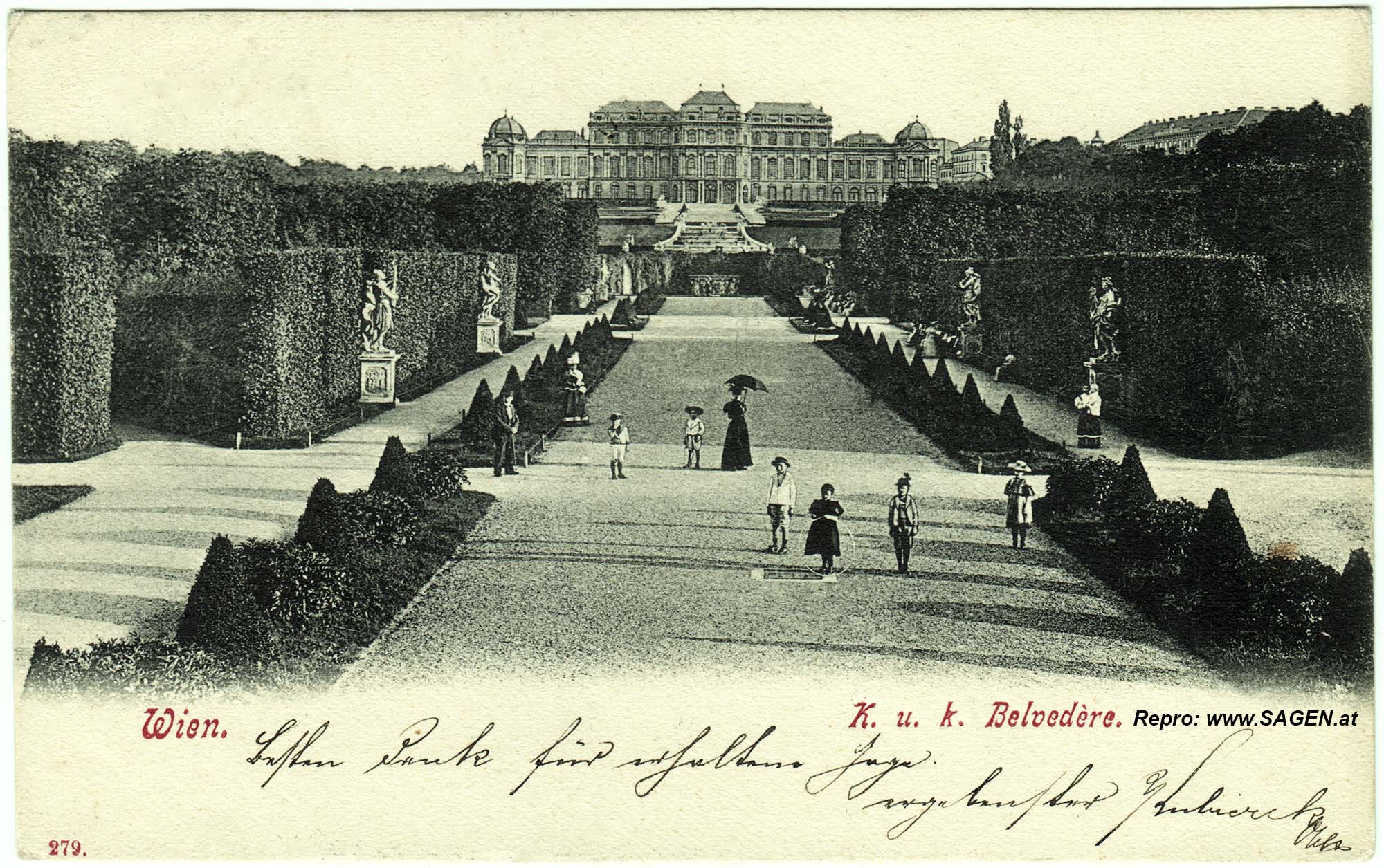 Wien Schloss Belvedere um 1904