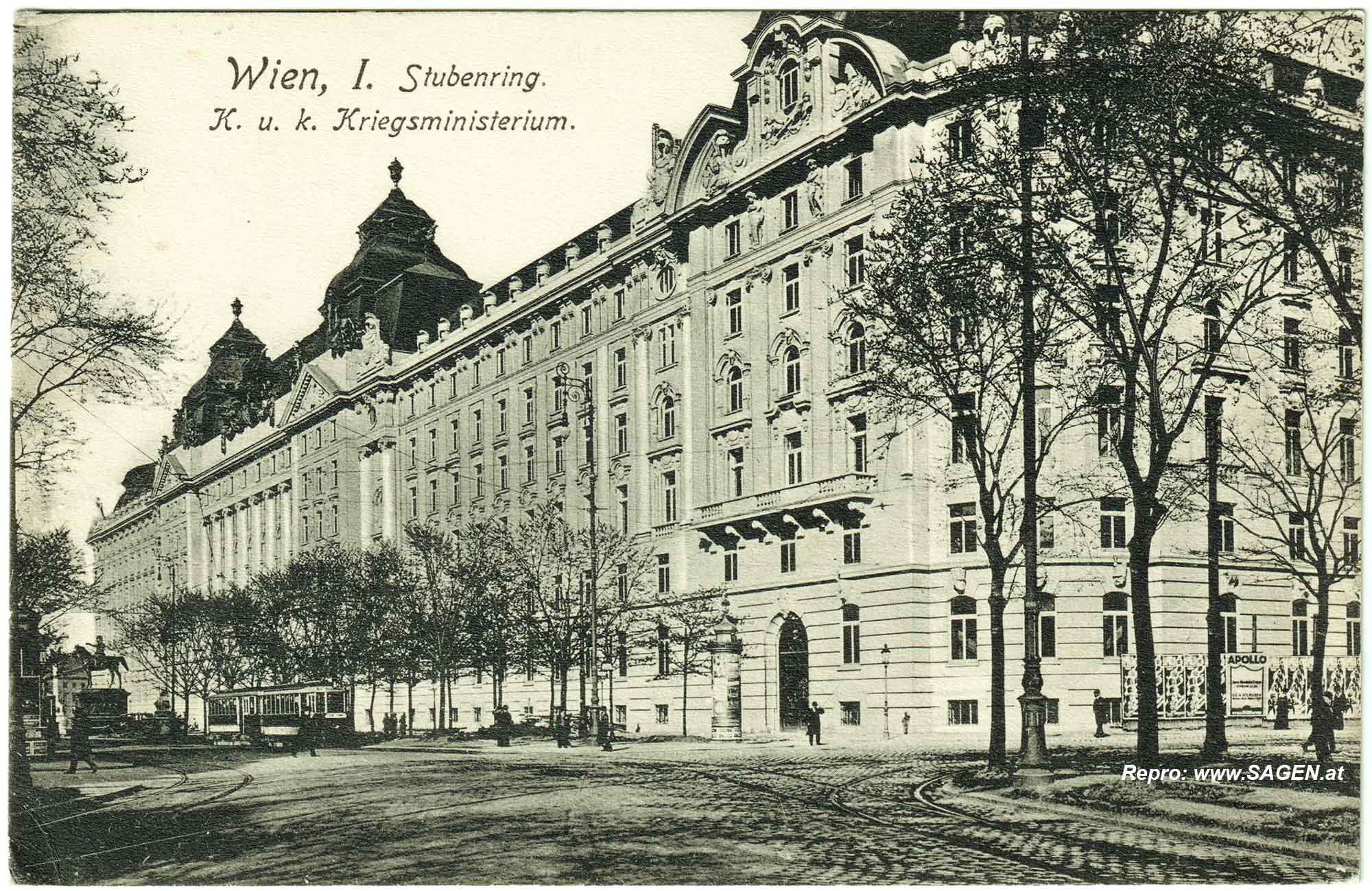 Wien, Stubenring. K. u. k. Kriegsministerium