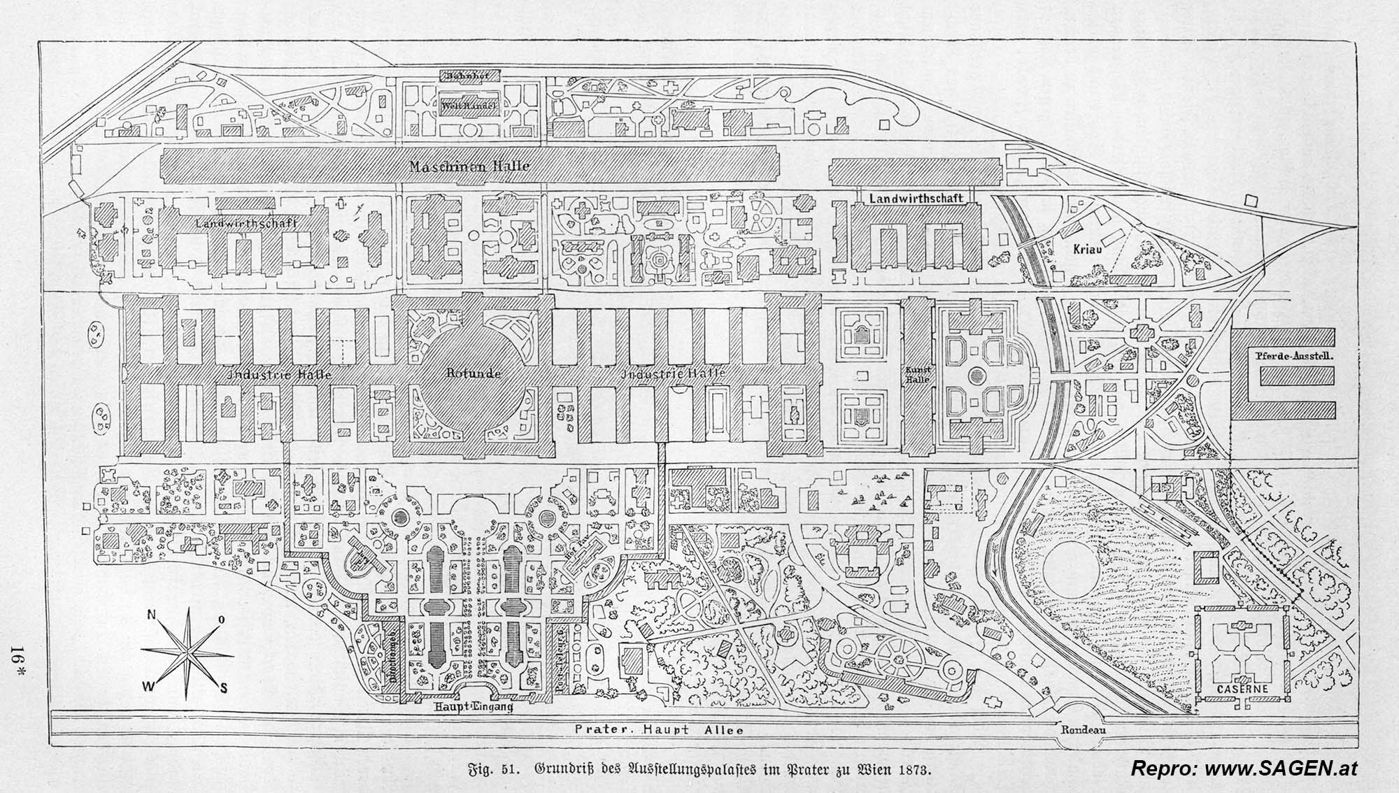 Wien, Weltausstellung 1873, Grundriss