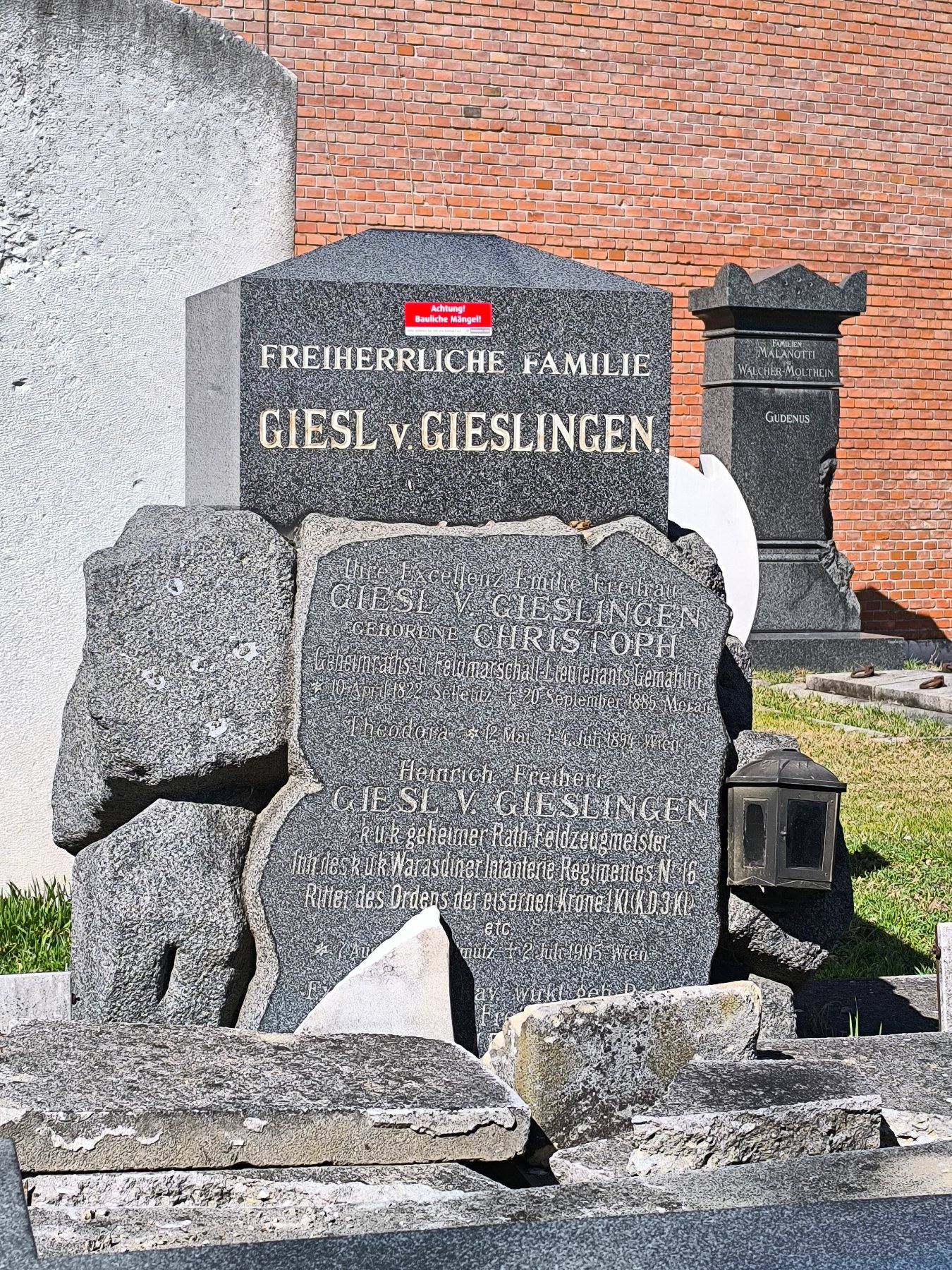 Wien, Zentralfriedhof, Giesl von Gieslingen