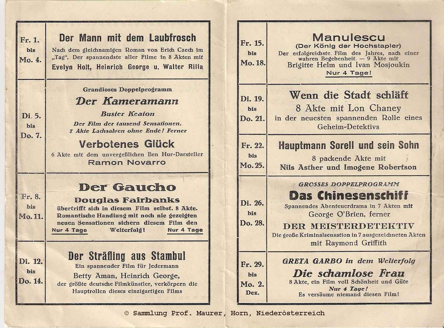 Wiener Filmprogramm