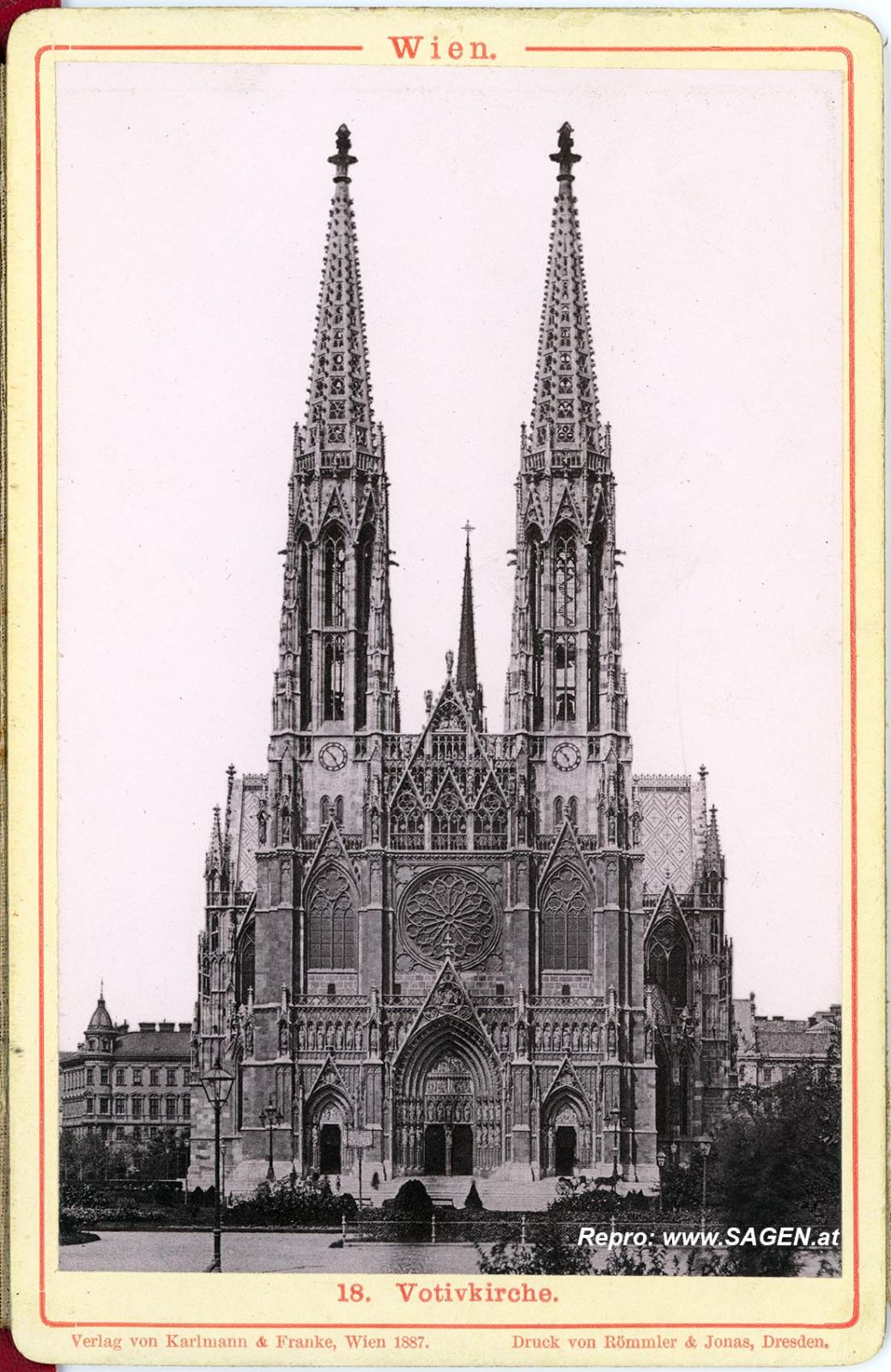Wiener Votivkirche 1887