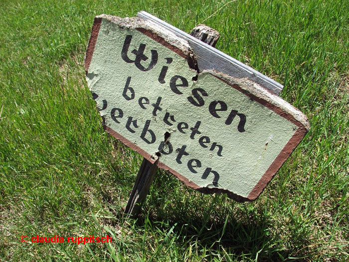 wiesen betreten verboten