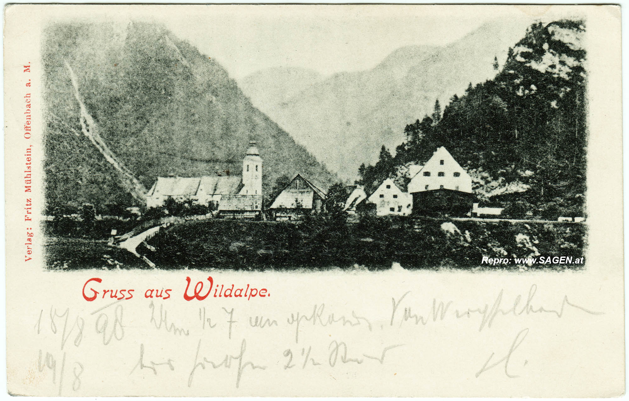 Wildalpen im Jahr 1898