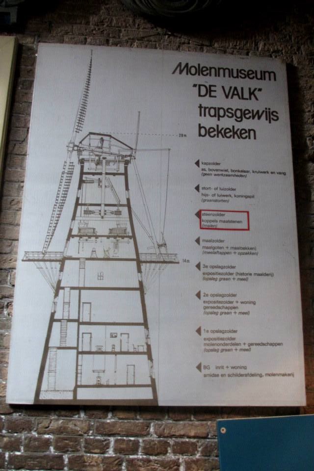 Windmühle Molen de Valk - Windmühlenmuseum Leiden