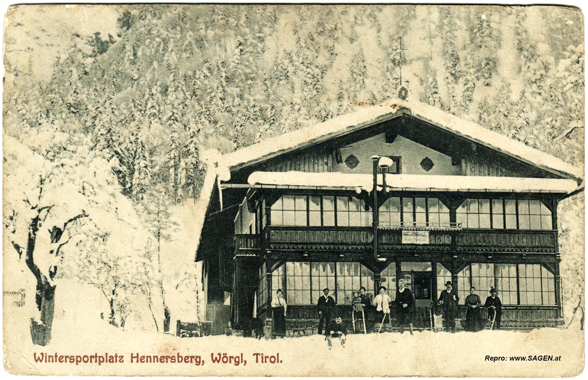 Wintersportplatz Hennersberg Wörgl