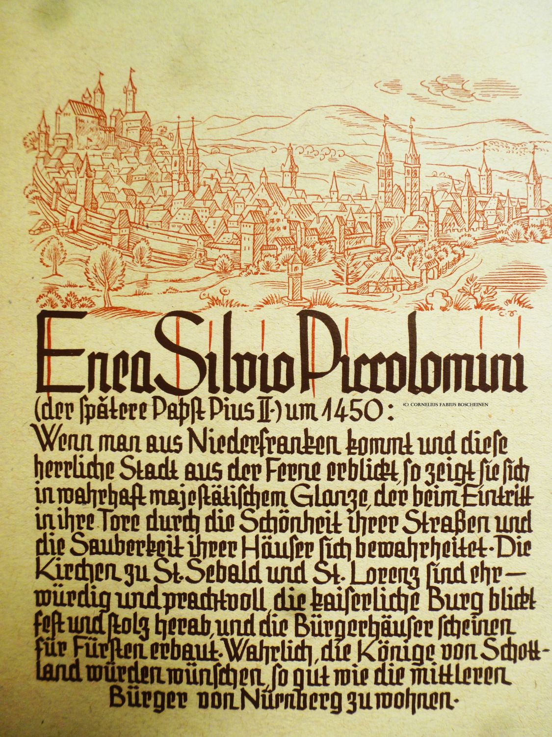 Worte großer Persönlichkeiten aus der Vergangenheit über Nürnberg.