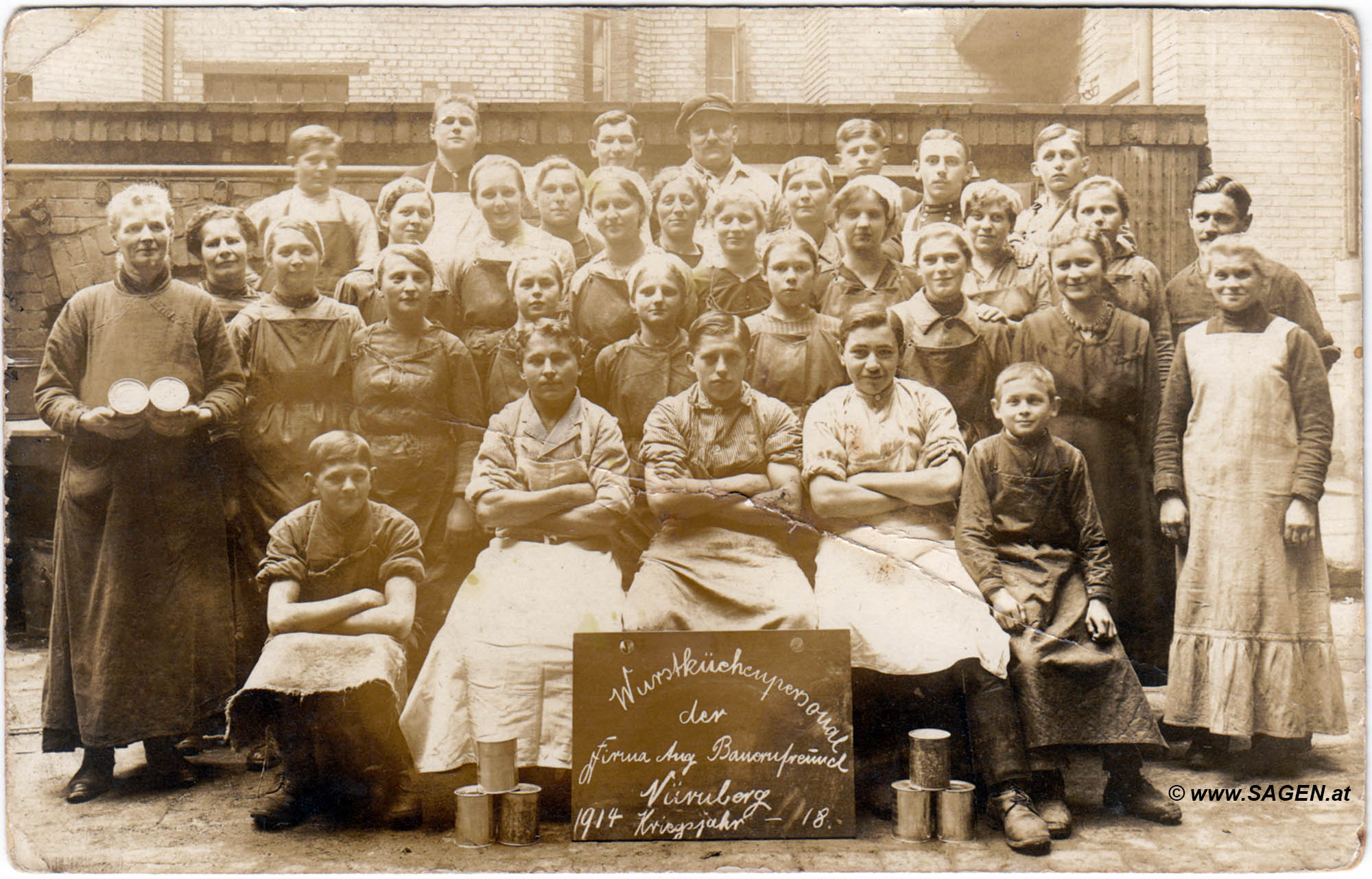 Wurstküchenpersonal 1914 - 18