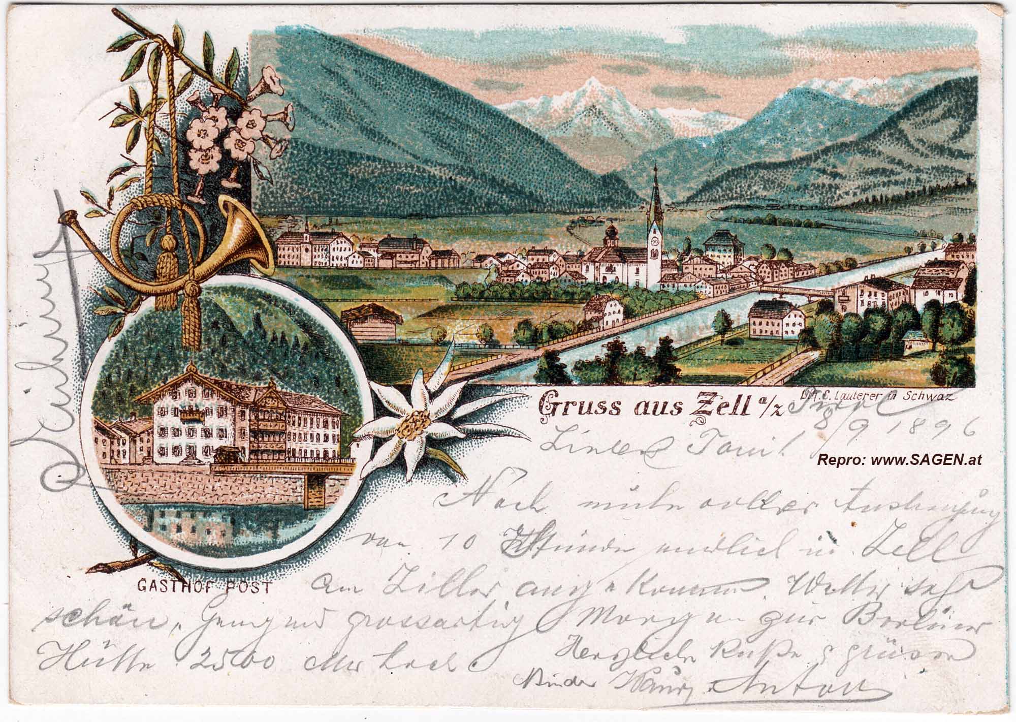 Zell am Ziller um 1896