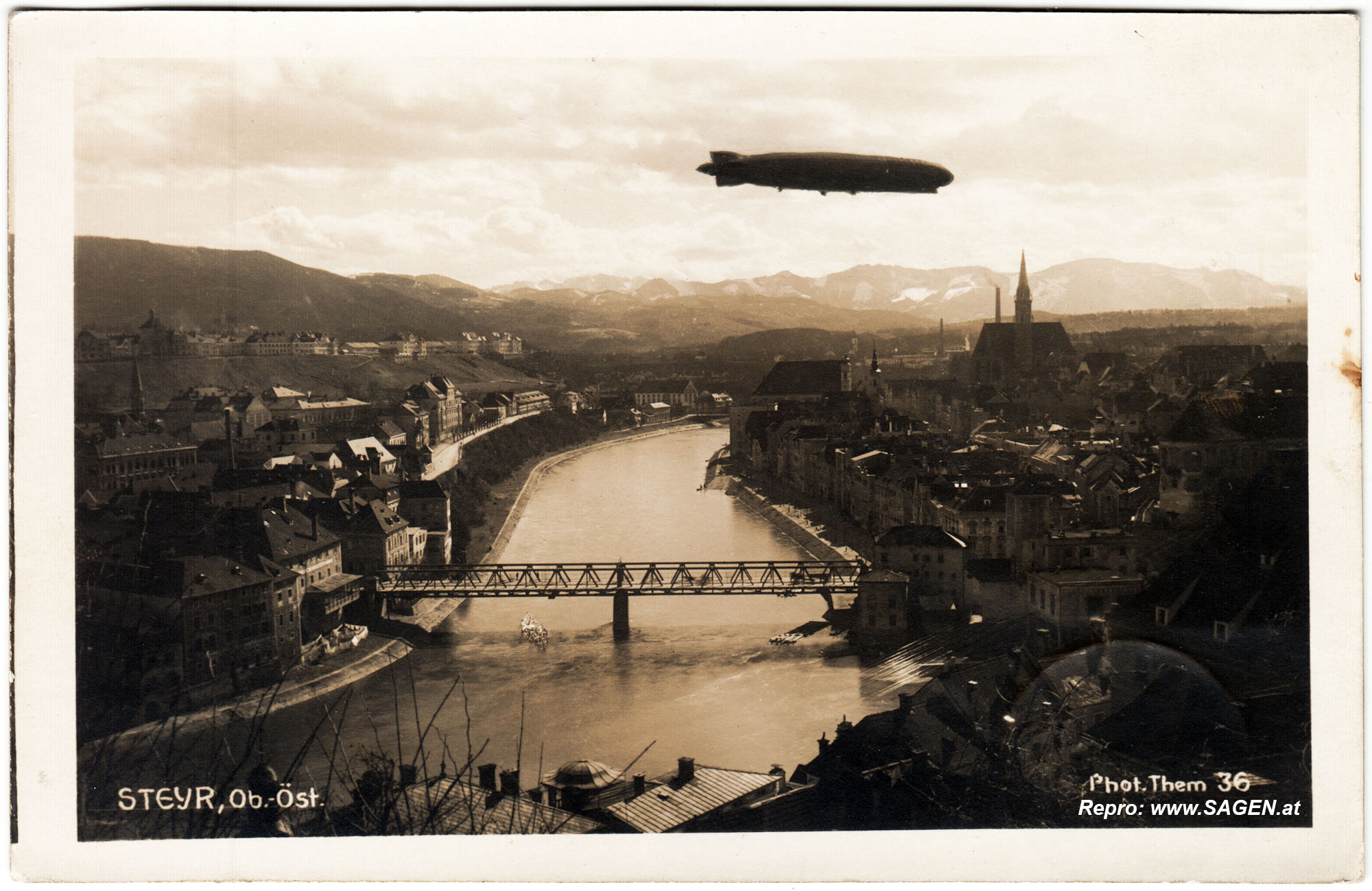 Zeppelin über Steyr Mai 1929