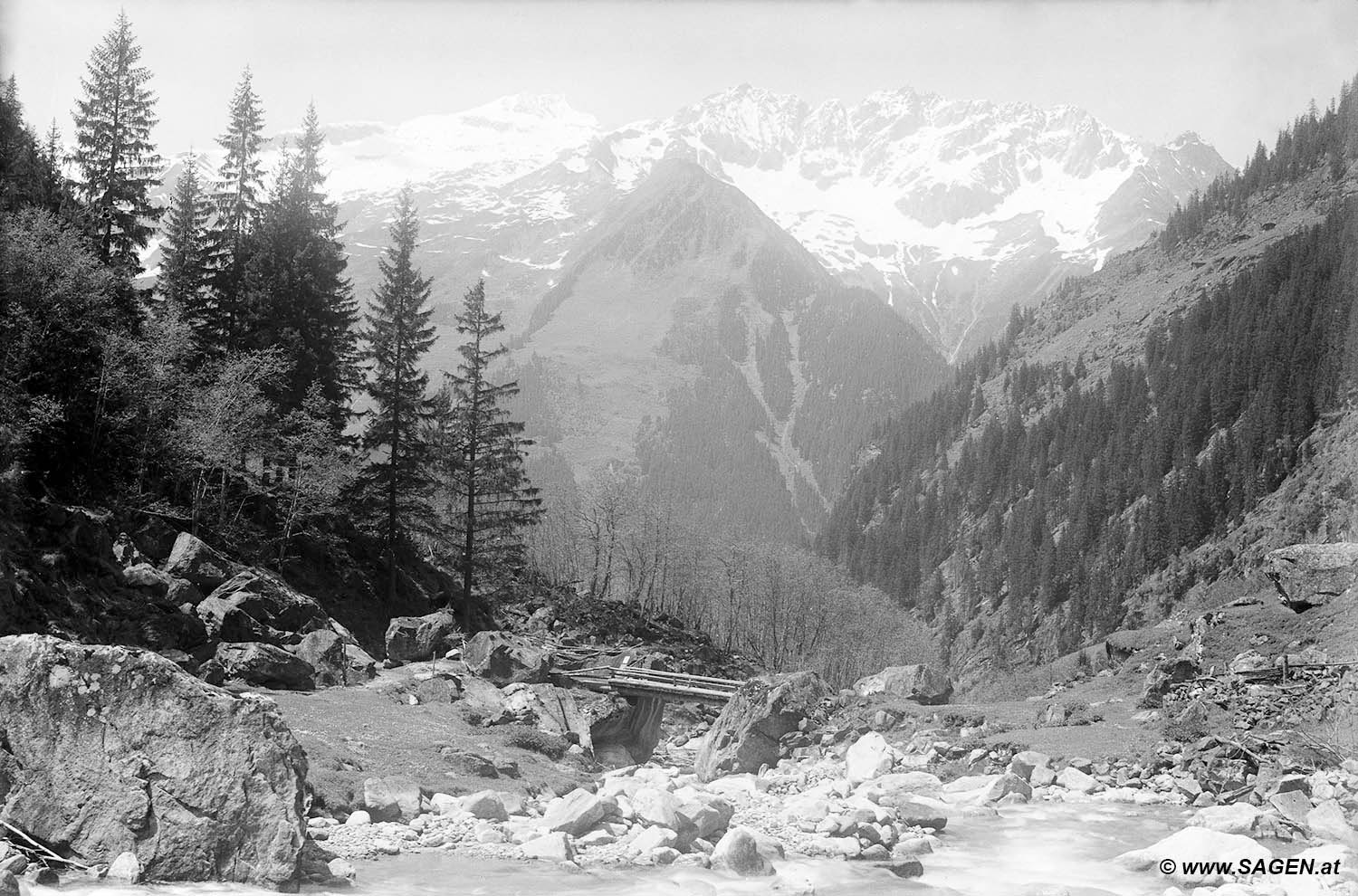 Zillertal, Floitengrund, Tristenbach-Alm, 14. Juli 1919