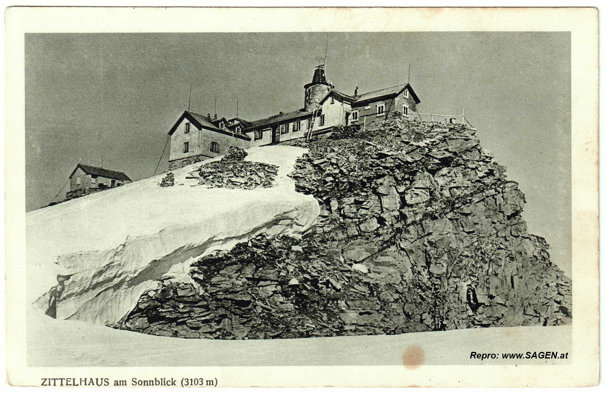 Zittelhaus am Sonnblick im Jahr 1914
