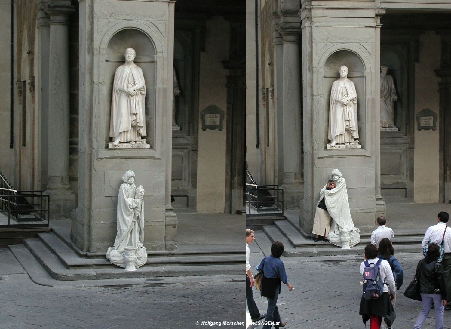 Zwei Statuen in Florenz